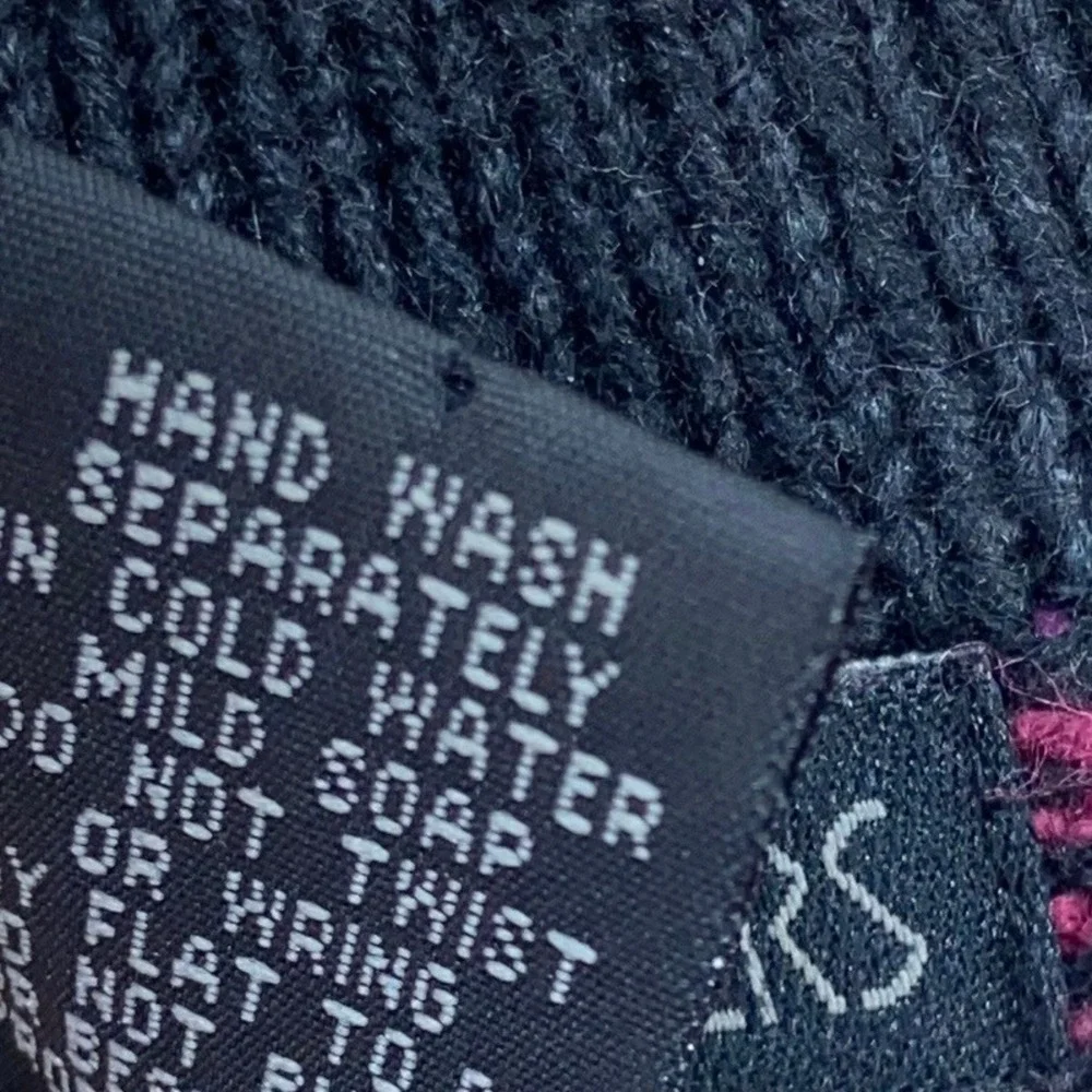 Nomadic Traders‎ Black Pink Ombre Knit Cardigan Sweater Womens Small - Picture 5 of 8